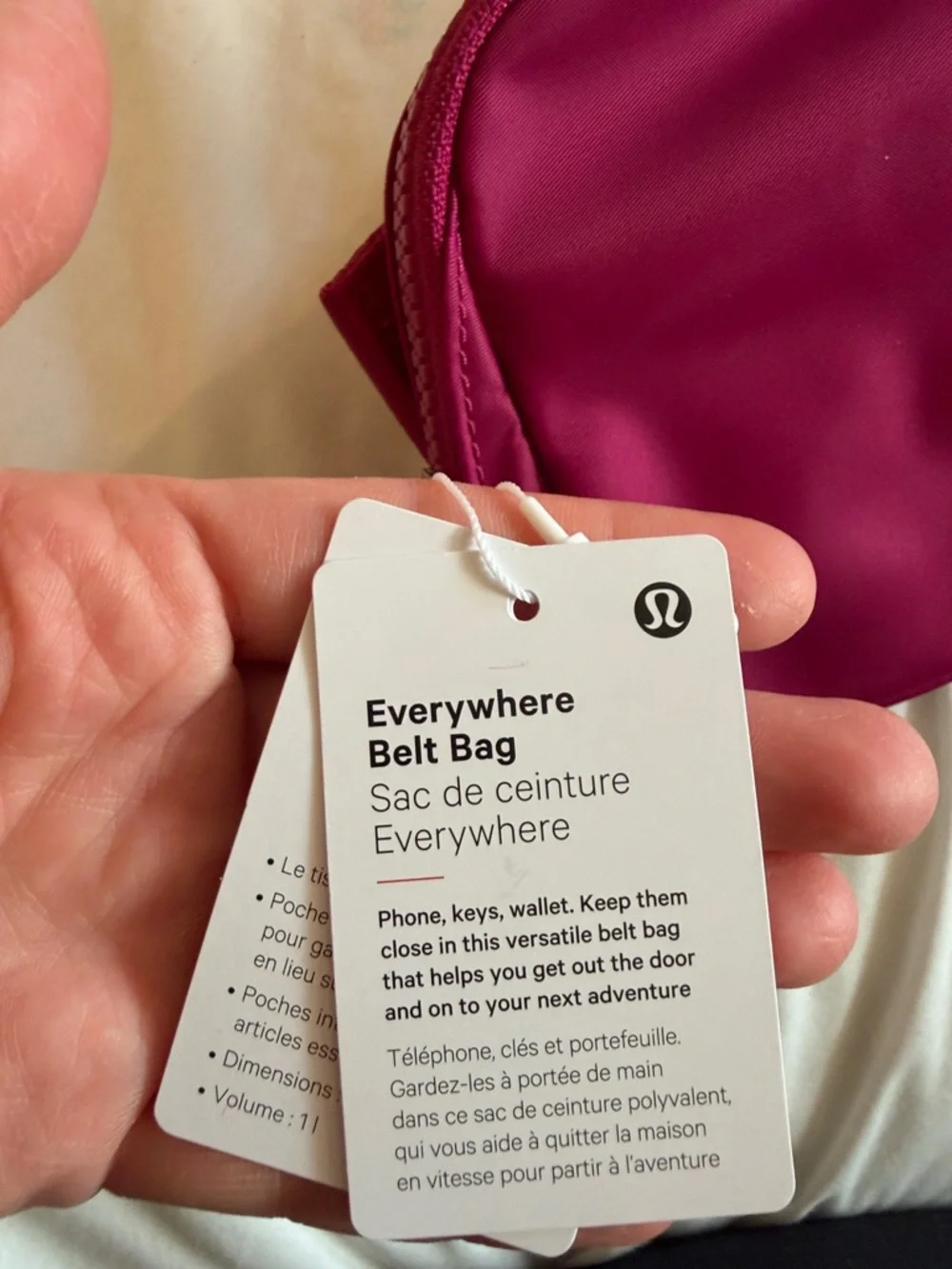 Lululemon Everywhere Belt Bag fanny pack pink purple berry - Picture 6 of 10